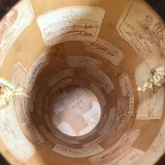 Tri-coastal Design Vintage Wine & Wine Labels Wine Tube w/ Lid & Gift Tag - Picture 13 of 16